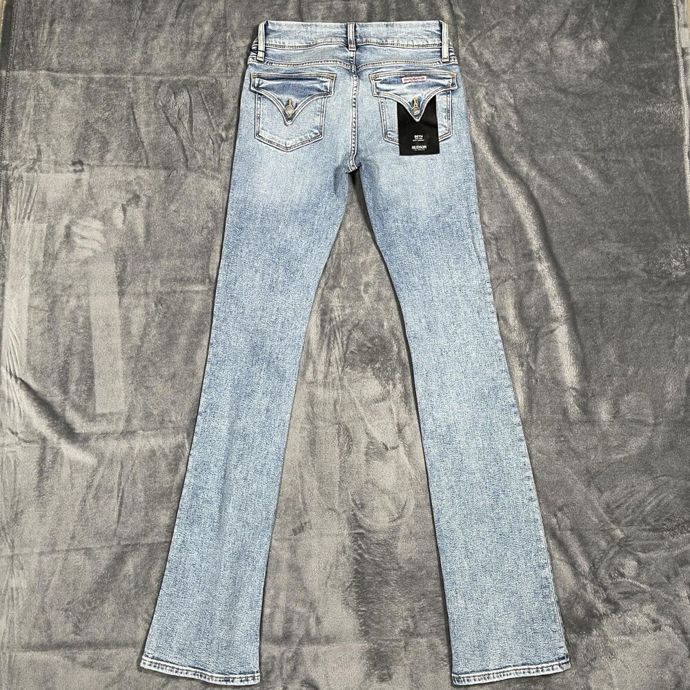 Hudson Beth Motion Jeans Womens 26 Blue Light Wash Low Rise Slim Bootcut Denim - Picture 6 of 12
